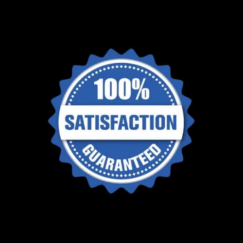 100% Satisfaction Guaranteed Badge